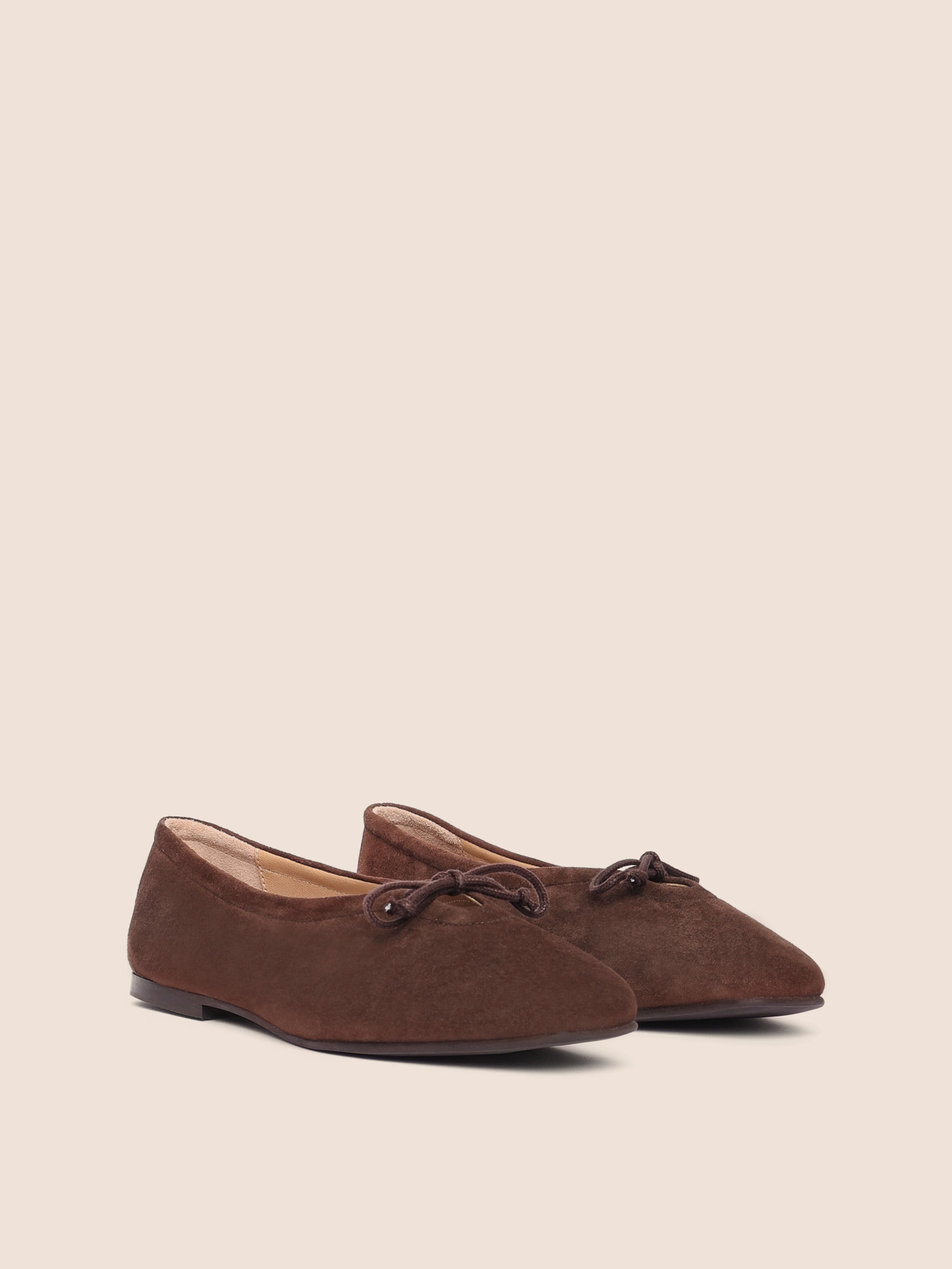 Prato Brown Suede Ballerina durable shoes