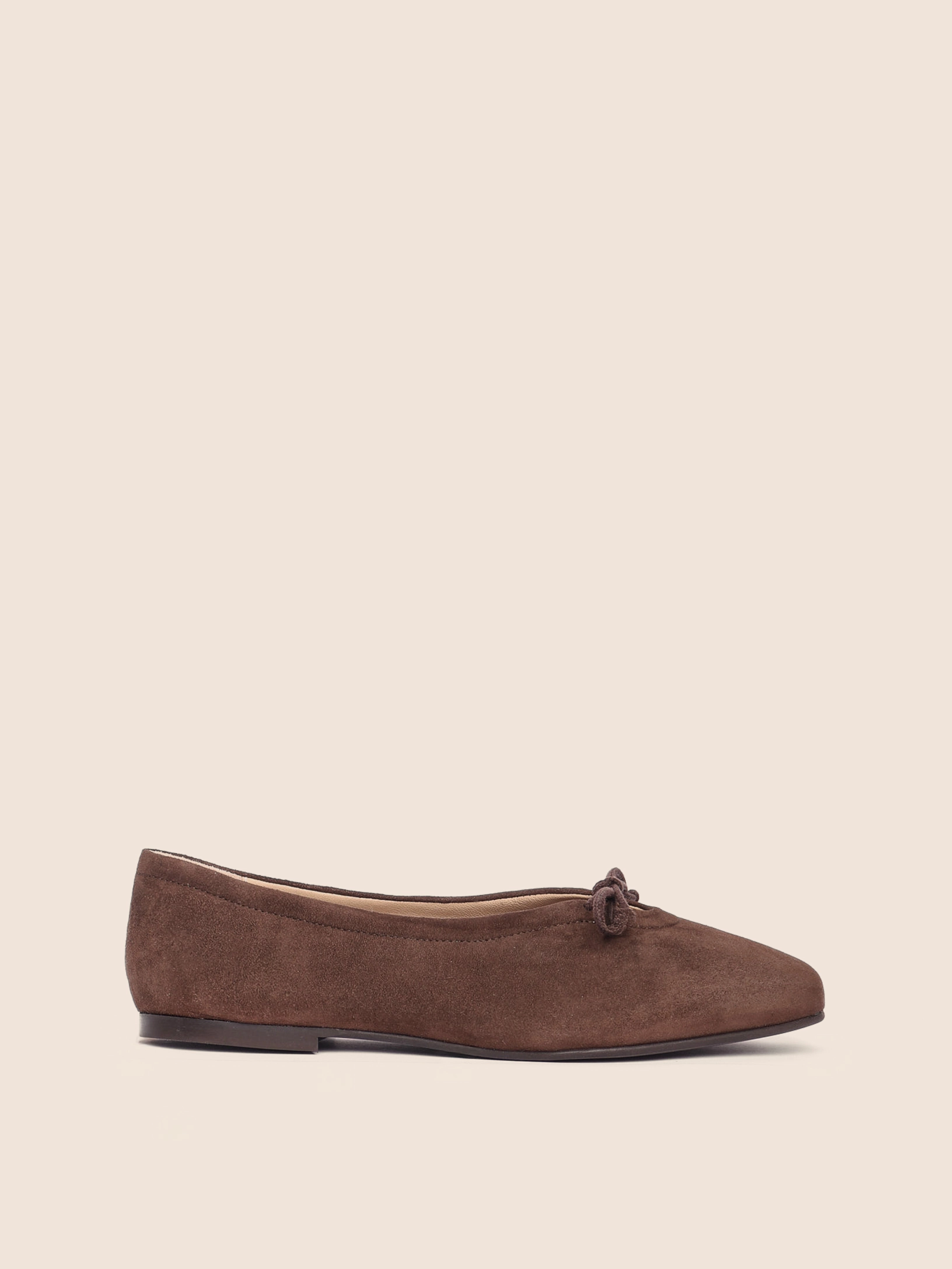 Workday Approved Shoes Prato Brown Suede Ballerina