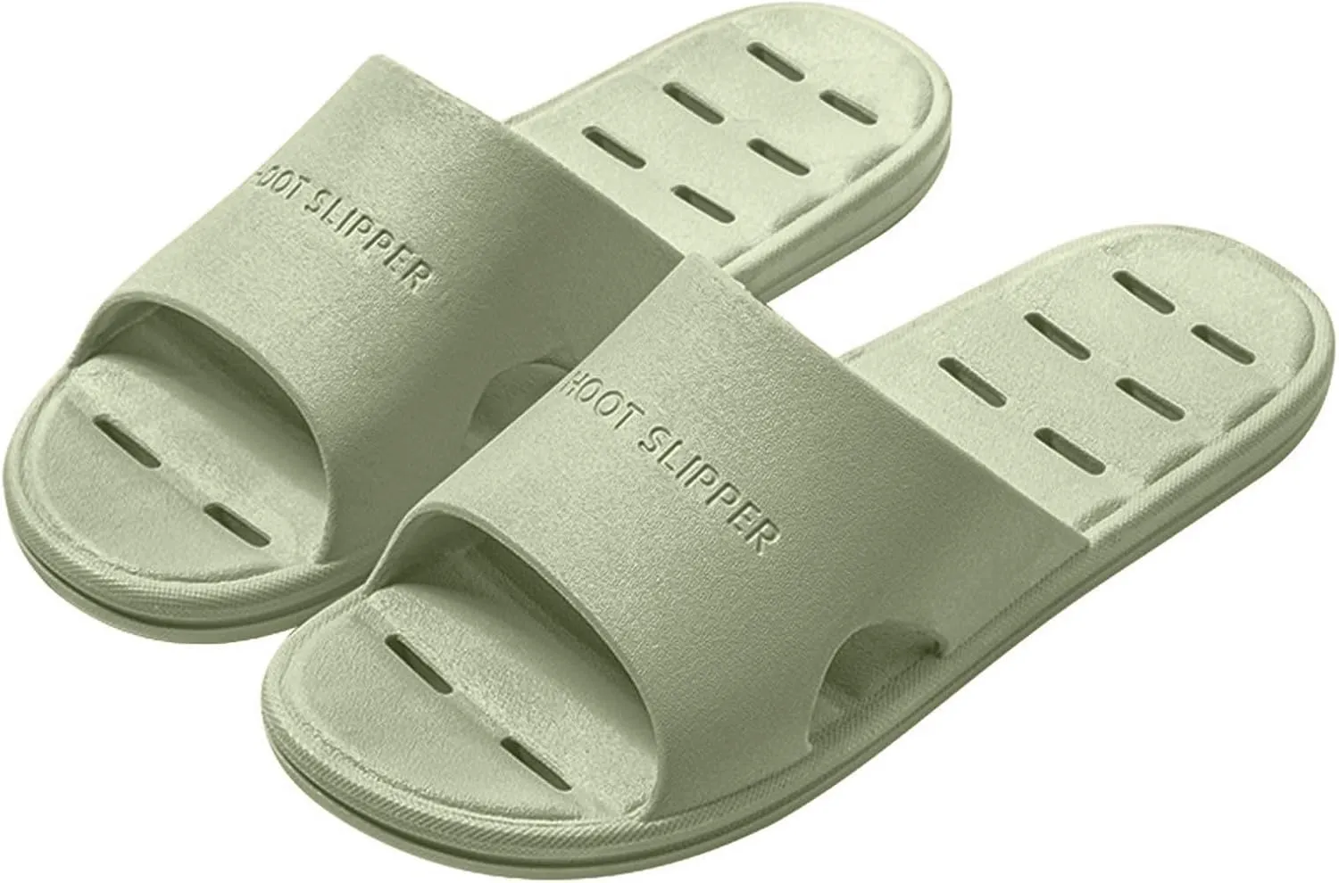 Slides with Drain Holes Lightweight Beach Sandals Unisex Indoor Slippers Slip Bath Slippers Soft Sole Quick Drying