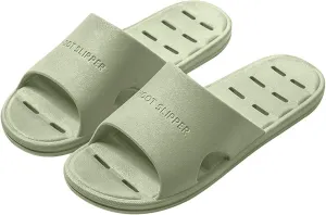 Slides with Drain Holes Lightweight Beach Sandals Unisex Indoor Slippers Slip Bath Slippers Soft Sole Quick Drying