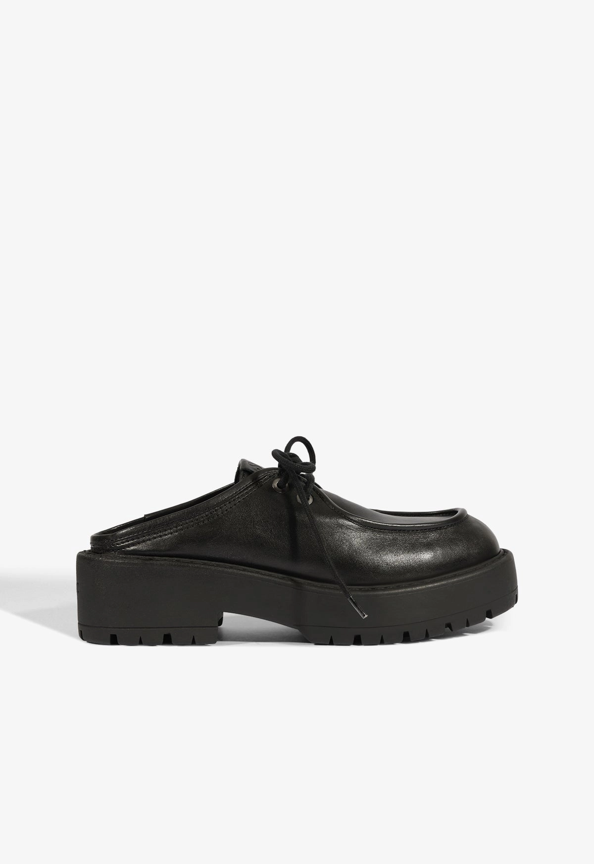 Season Ease Cia Mule Leather Flat