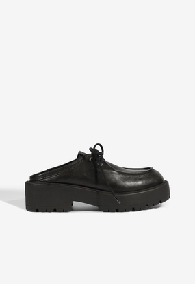 Season Ease Cia Mule Leather Flat