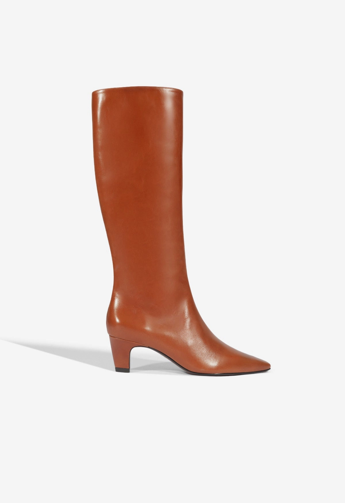 Low Arch Comfort collar Dellia Up Casual Leather Boot