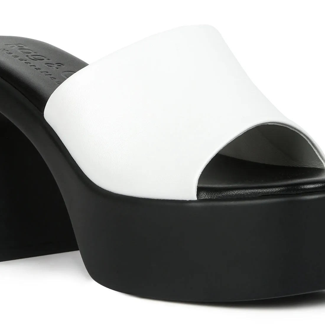 Slip on Block Heel Sandals