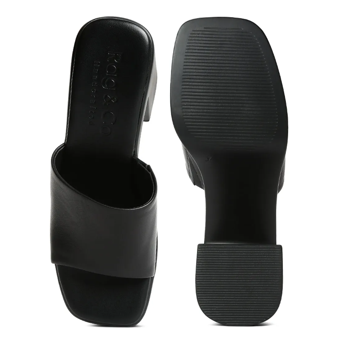 Slip on Block Heel Sandals