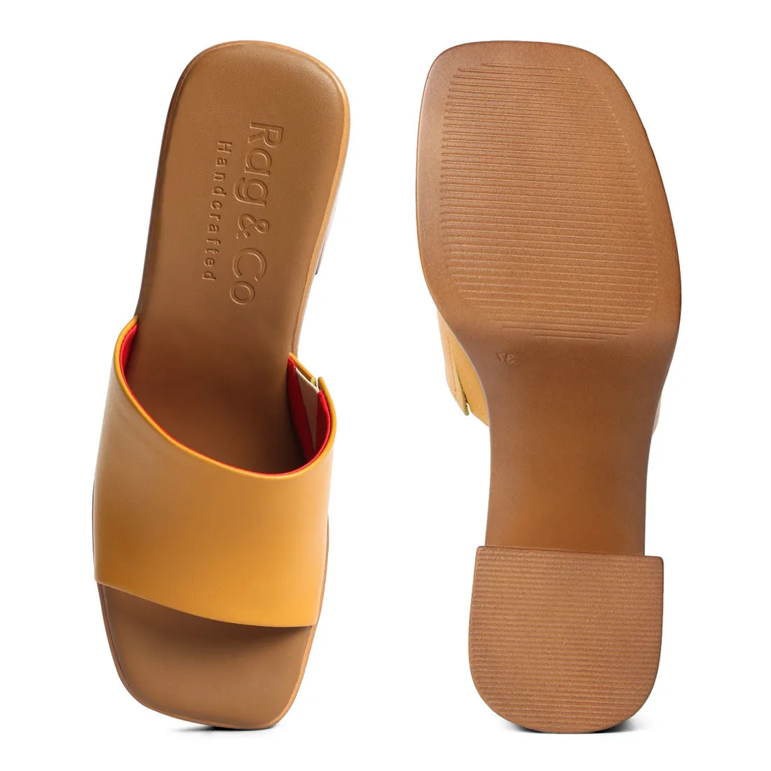 Slip on Block Heel Sandals