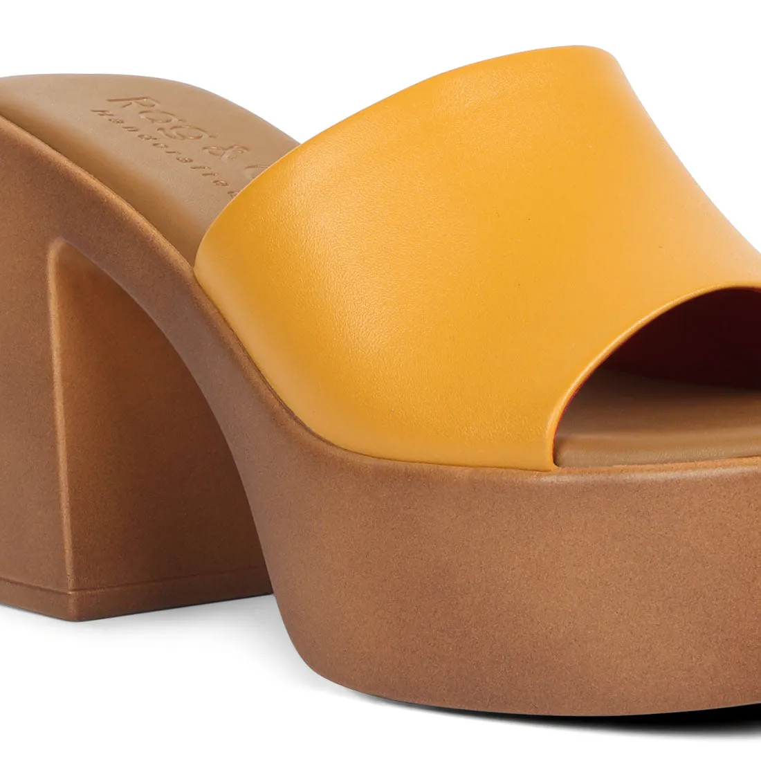Slip on Block Heel Sandals