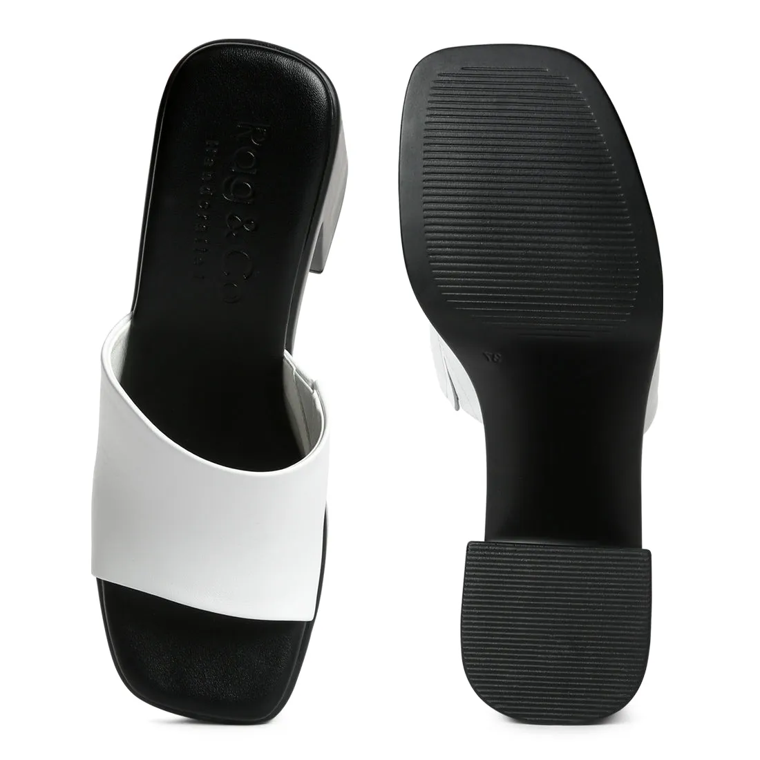 Slip on Block Heel Sandals