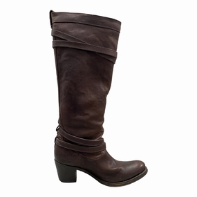 Boots Knee Heels DESIGNER By Frye In Brown, Size: 8 Breathable Cold Weather Commuter
