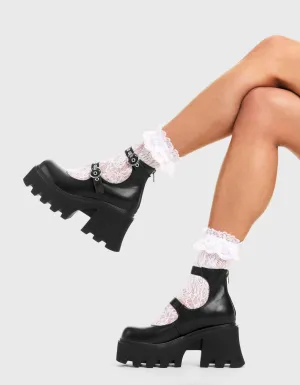 Slow Jamz Chunky Platform Ankle Boots