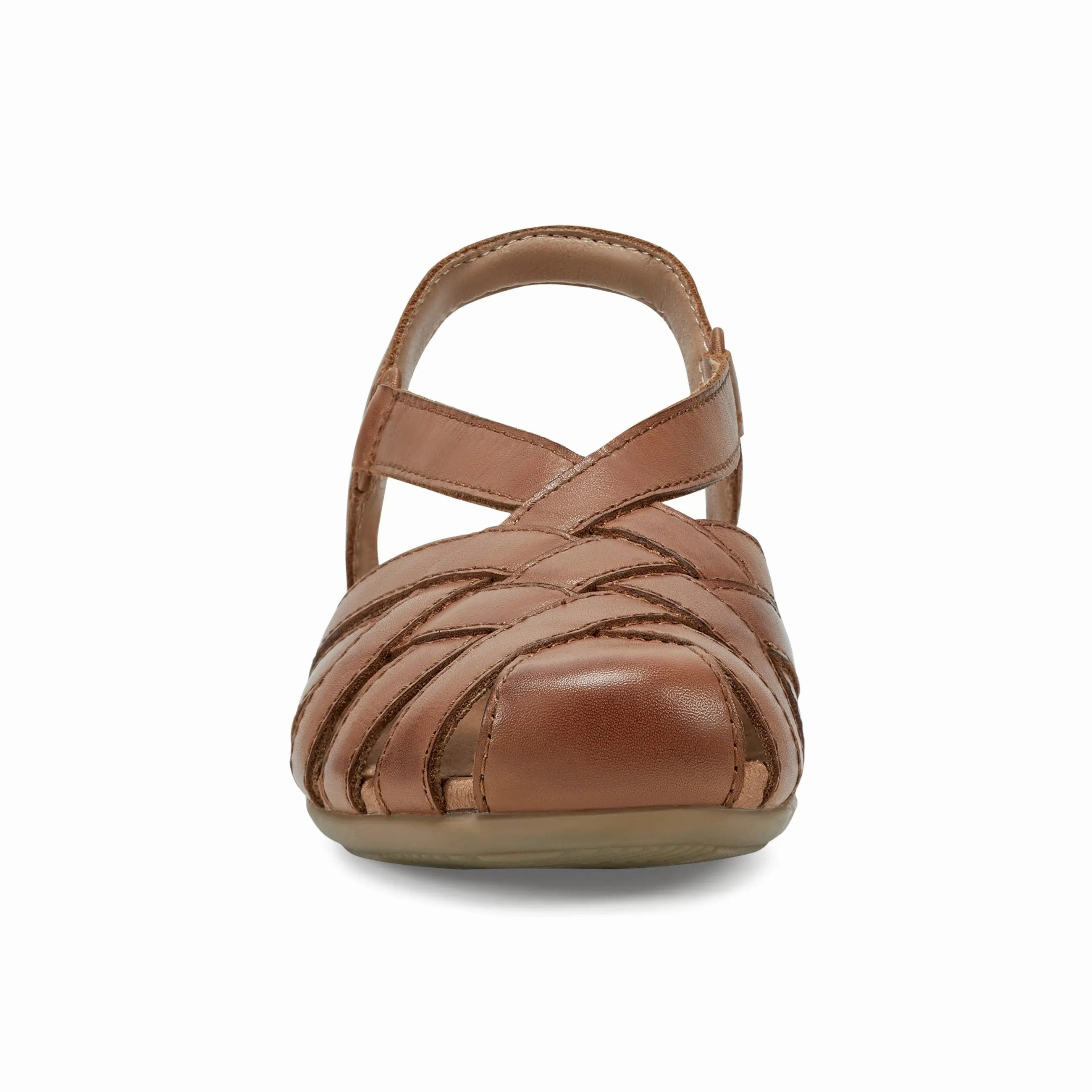 Lace   Up Fresh Pace Berri Woven Casual Round Toe Slip-on Sandals