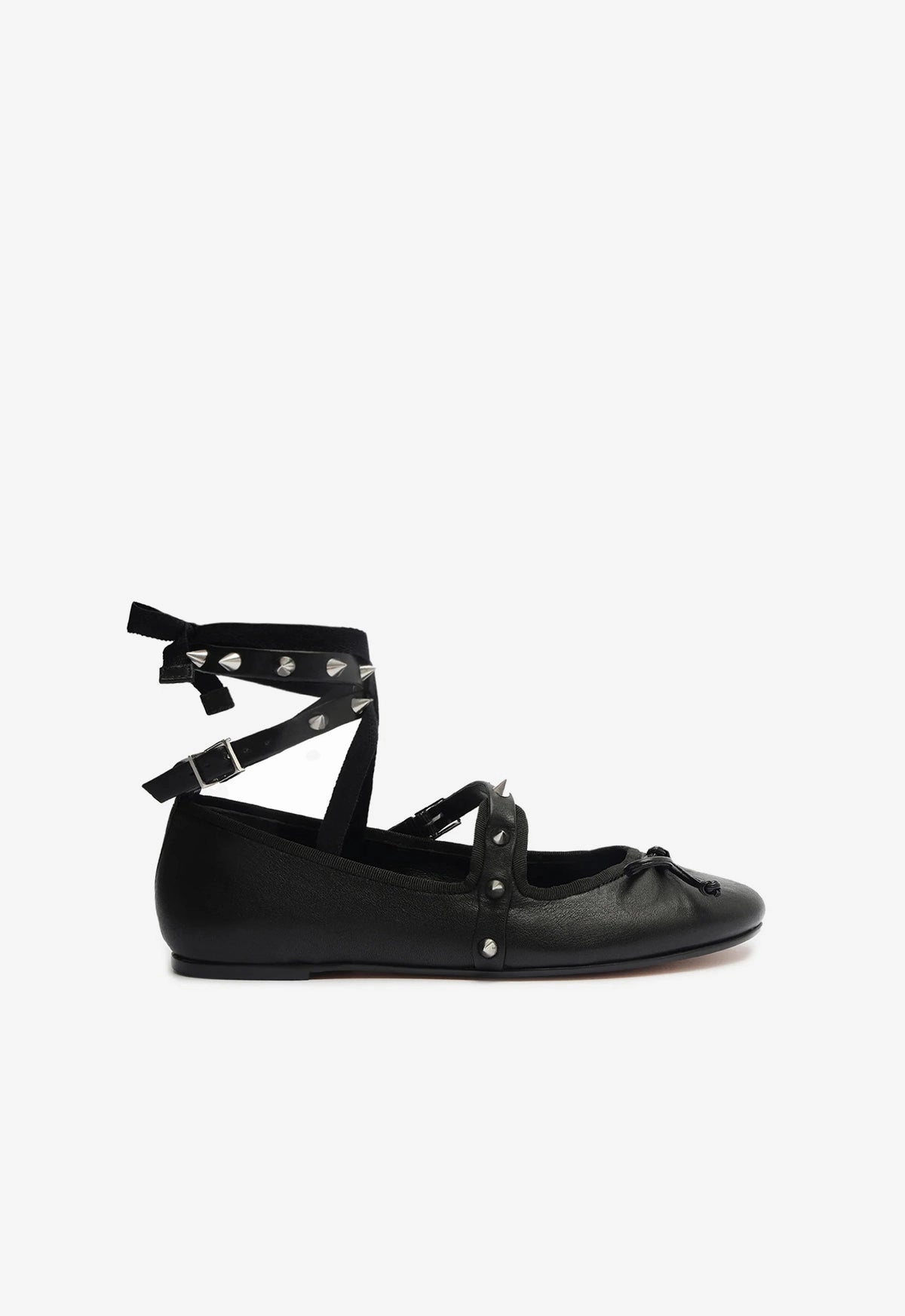 Larissa Lace Up Leather Flat Breathable Lining