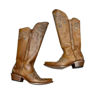 Subtle Lines Snow Ready Balance BOOTS WESTERN by Tanner Mark In BROWN, Size: 10
