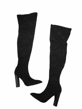 Adjustable Straps Boots Knee Heels By Clothes Mentor  Size: 7