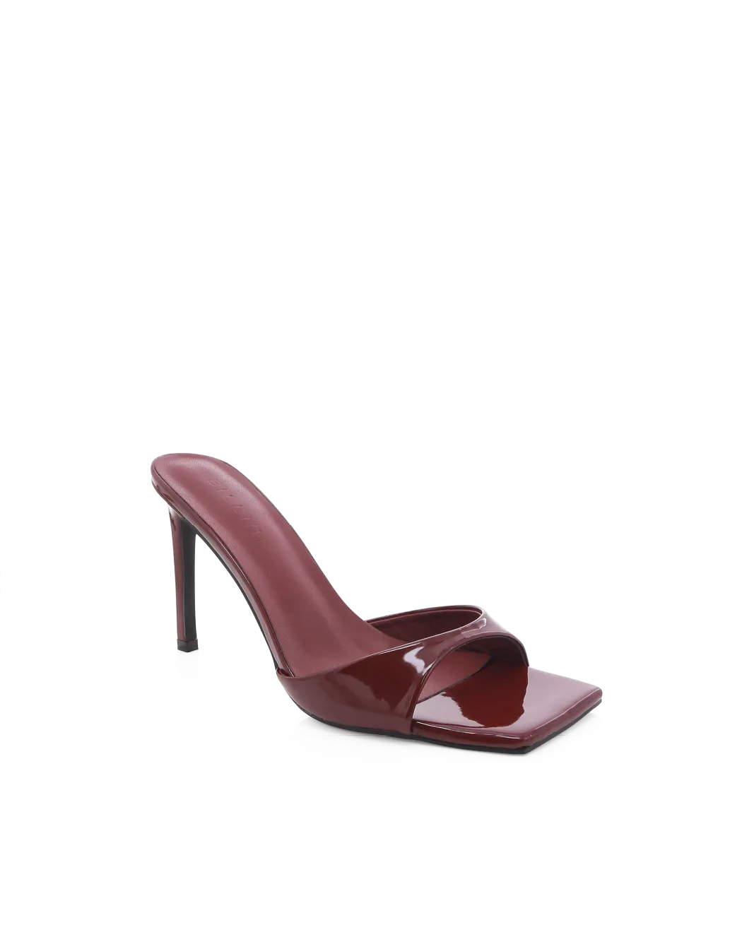Evening Footwear Comfortable Pumps ESMERALDA - DARK CHERRY PATENT