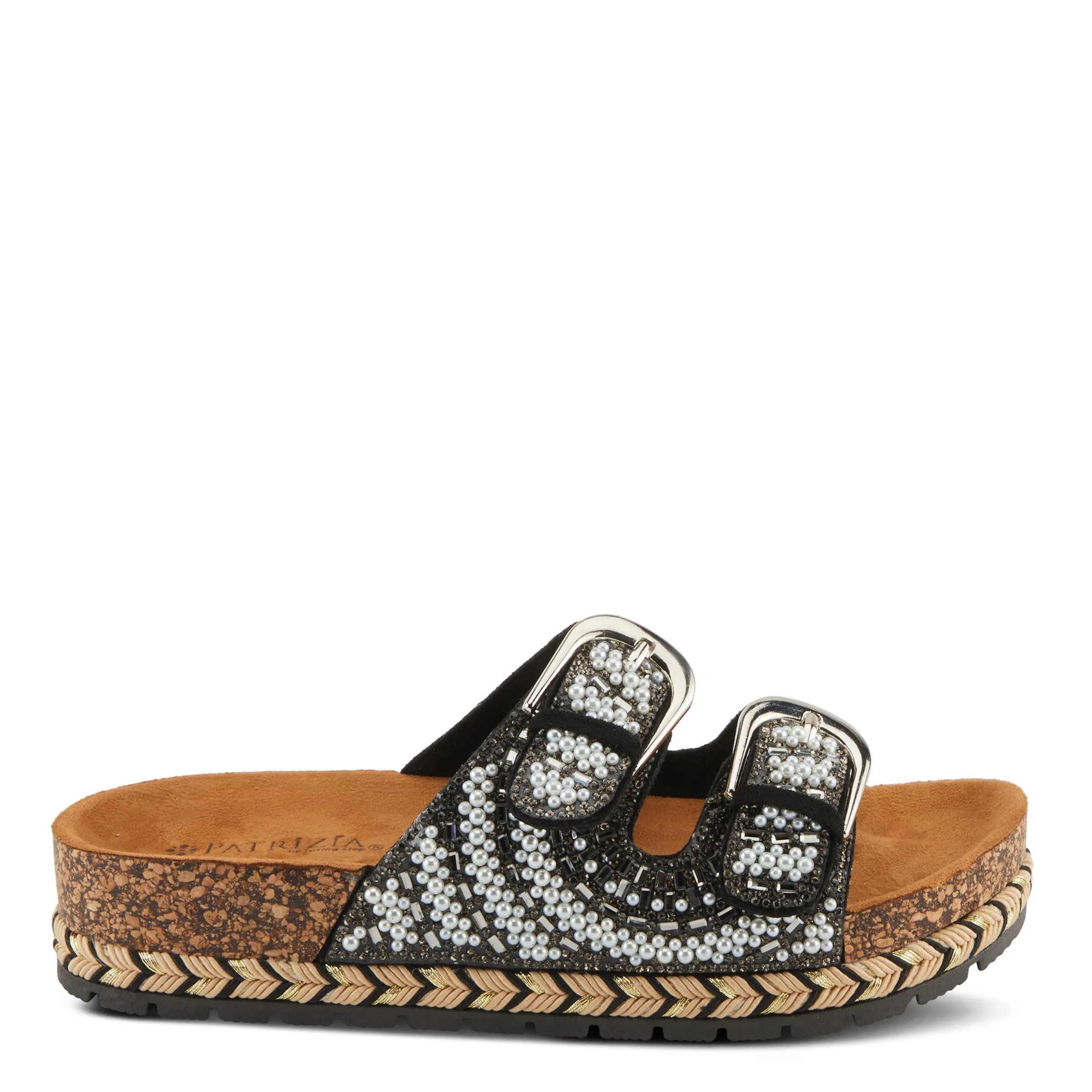 Spring Step Shoes  Patrizia Pearline Sandals Women’s Vegan Cork Wedge