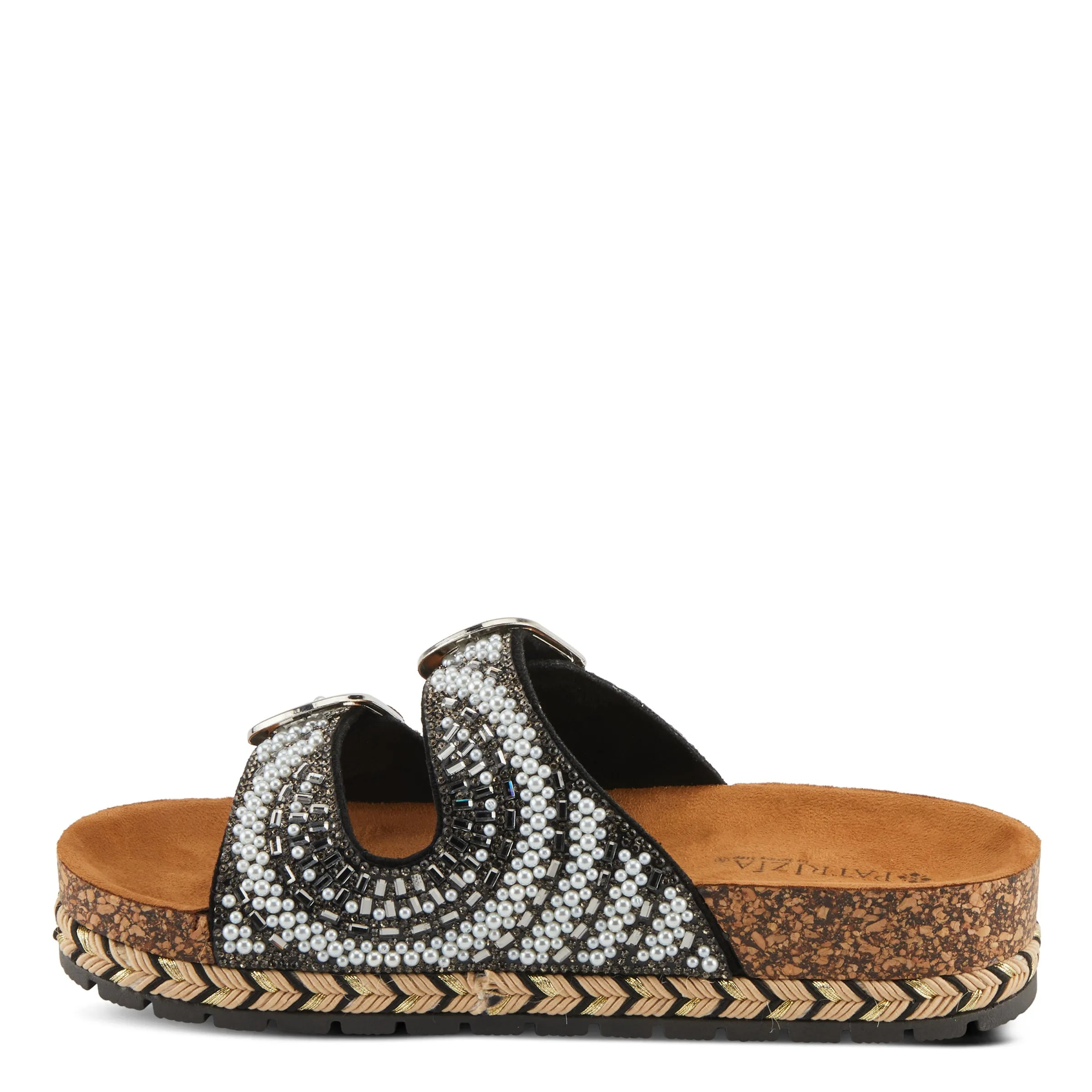 Spring Step Shoes  Patrizia Pearline Sandals Women’s Vegan Cork Wedge