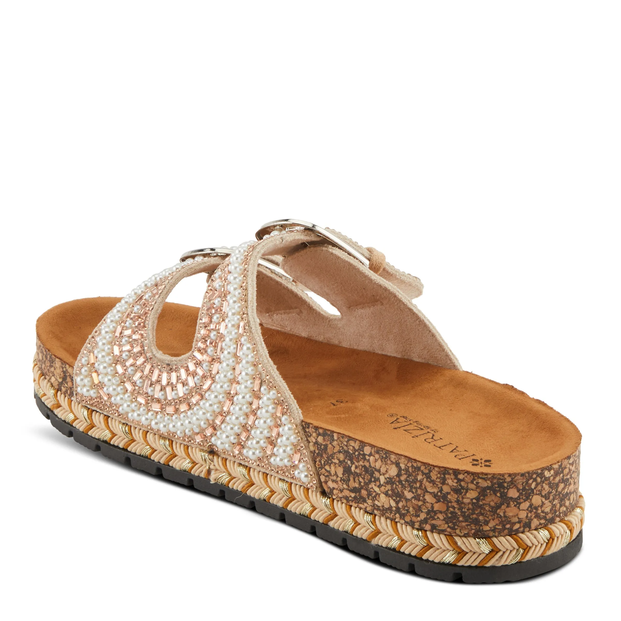 Spring Step Shoes  Patrizia Pearline Sandals Women’s Vegan Cork Wedge