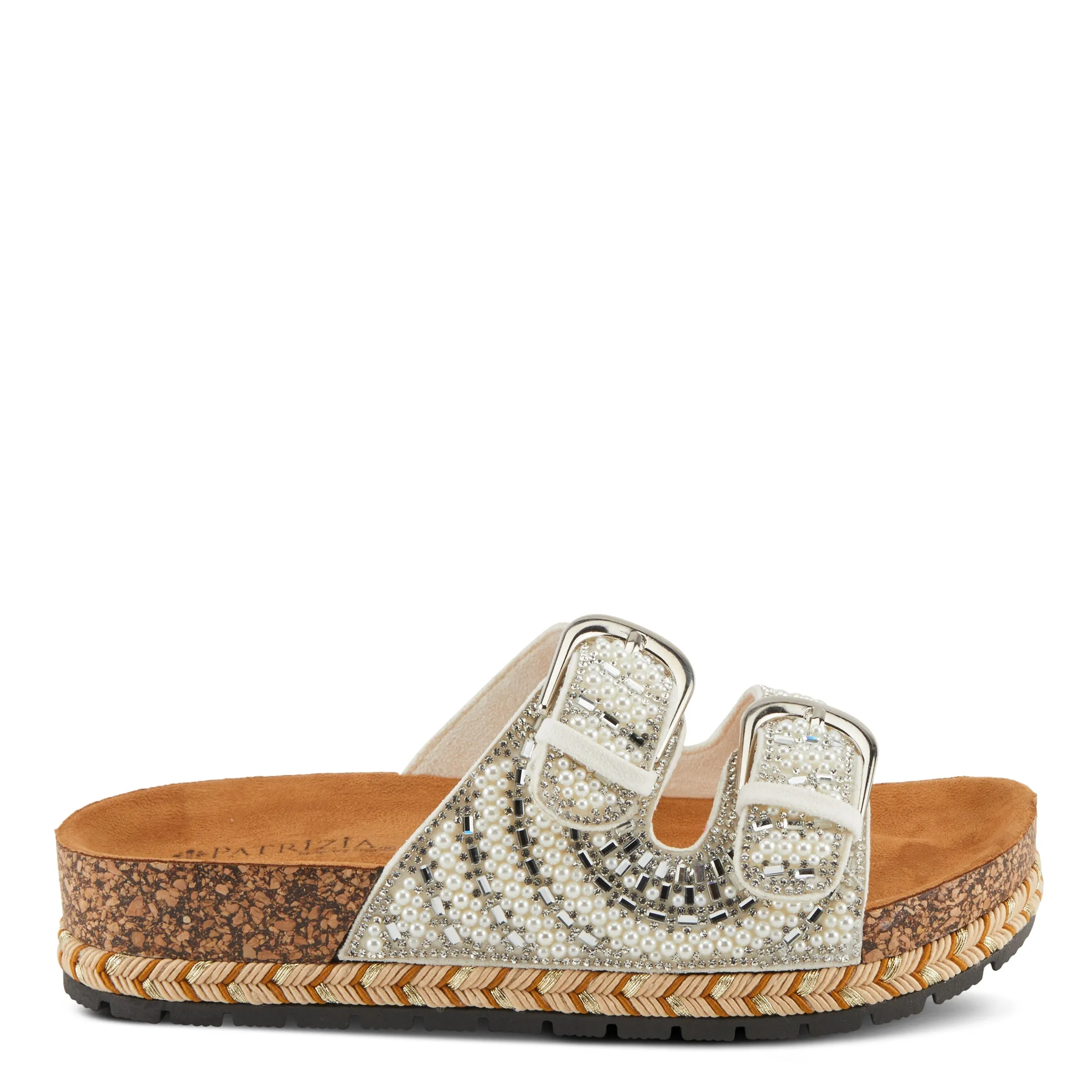 Spring Step Shoes  Patrizia Pearline Sandals Women’s Vegan Cork Wedge