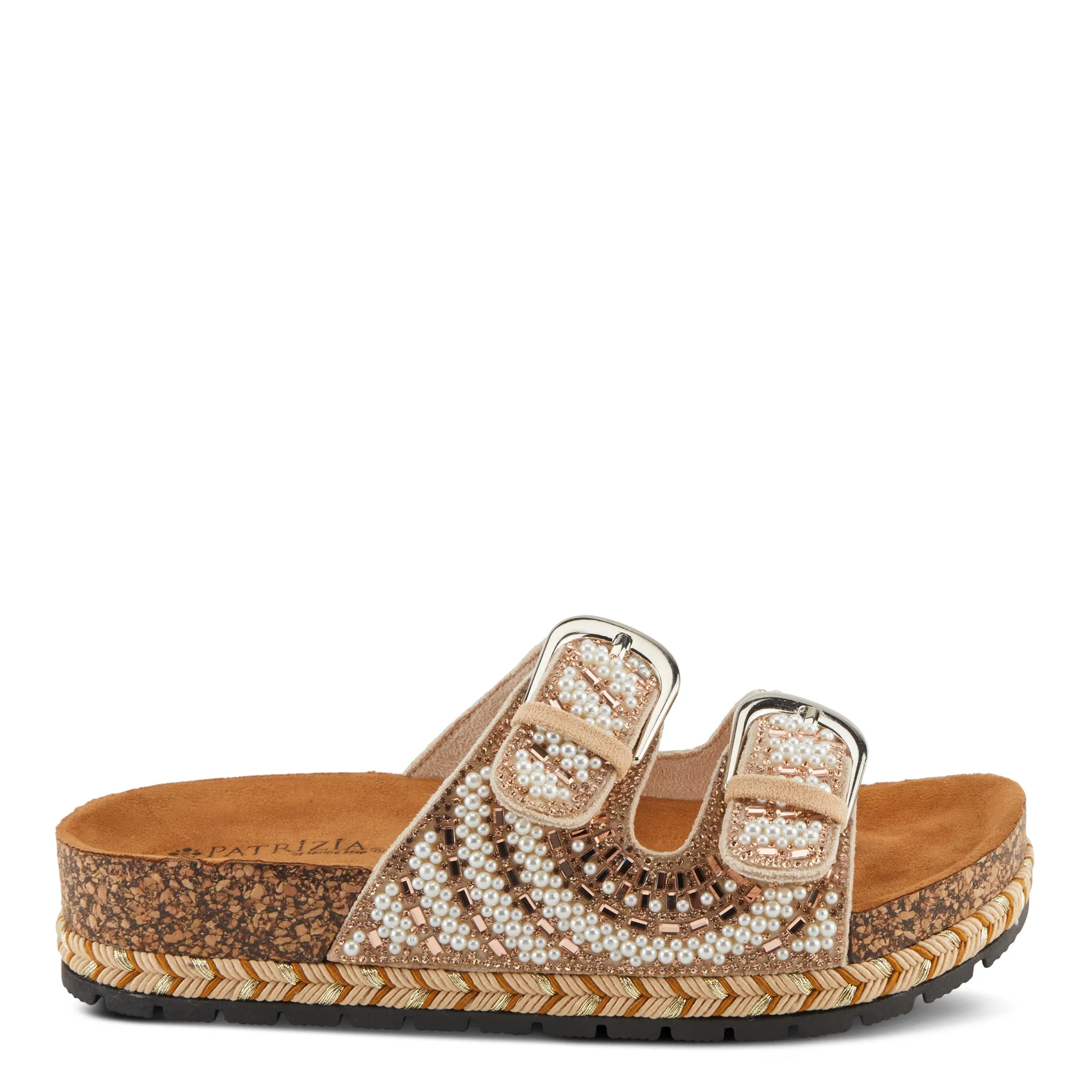 Spring Step Shoes  Patrizia Pearline Sandals Women’s Vegan Cork Wedge