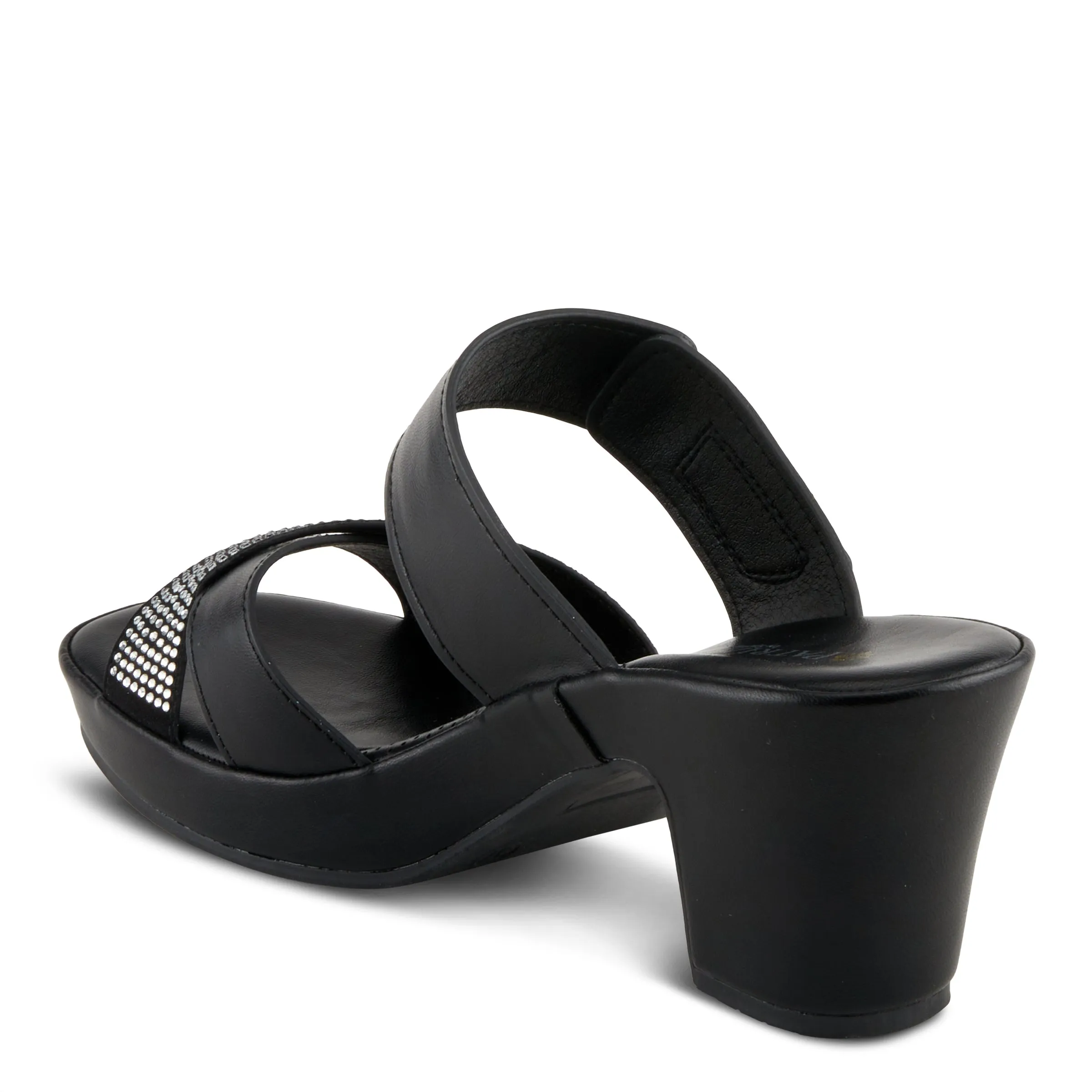 Spring Step Shoes Patrizia Scalan Women’s Vegan Leather Slide Sandals 2.75" Heel