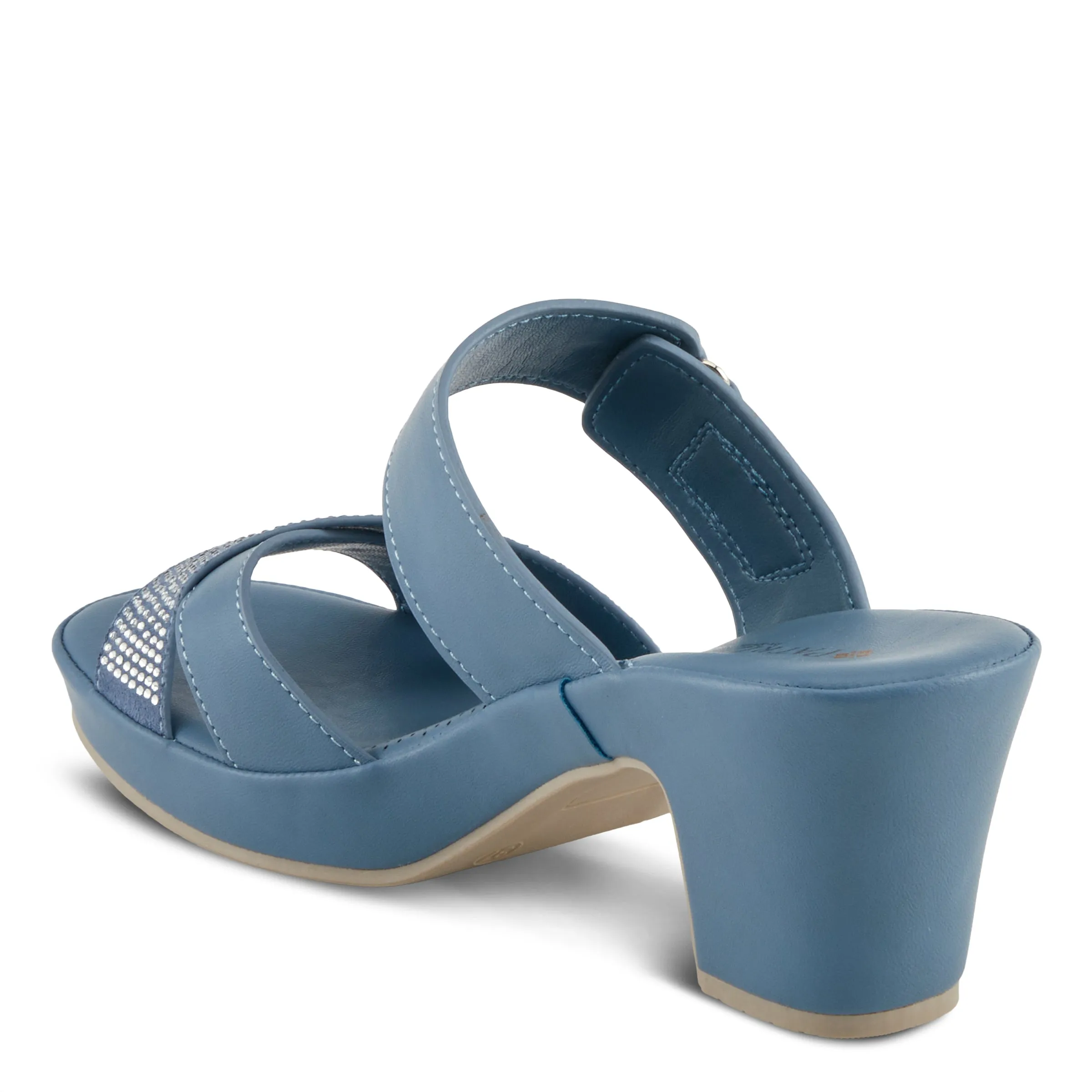 Spring Step Shoes Patrizia Scalan Women’s Vegan Leather Slide Sandals 2.75" Heel