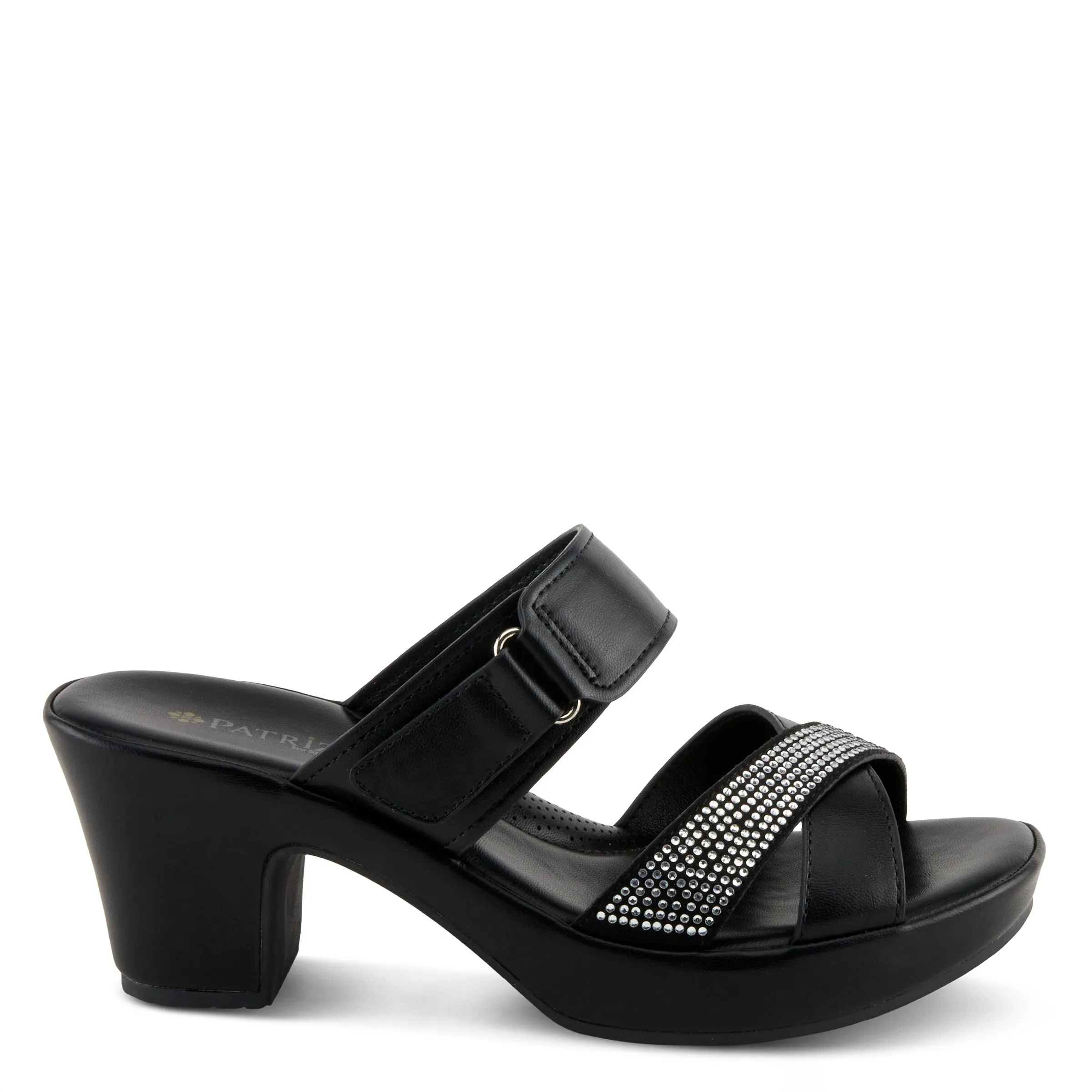 Spring Step Shoes Patrizia Scalan Women’s Vegan Leather Slide Sandals 2.75" Heel