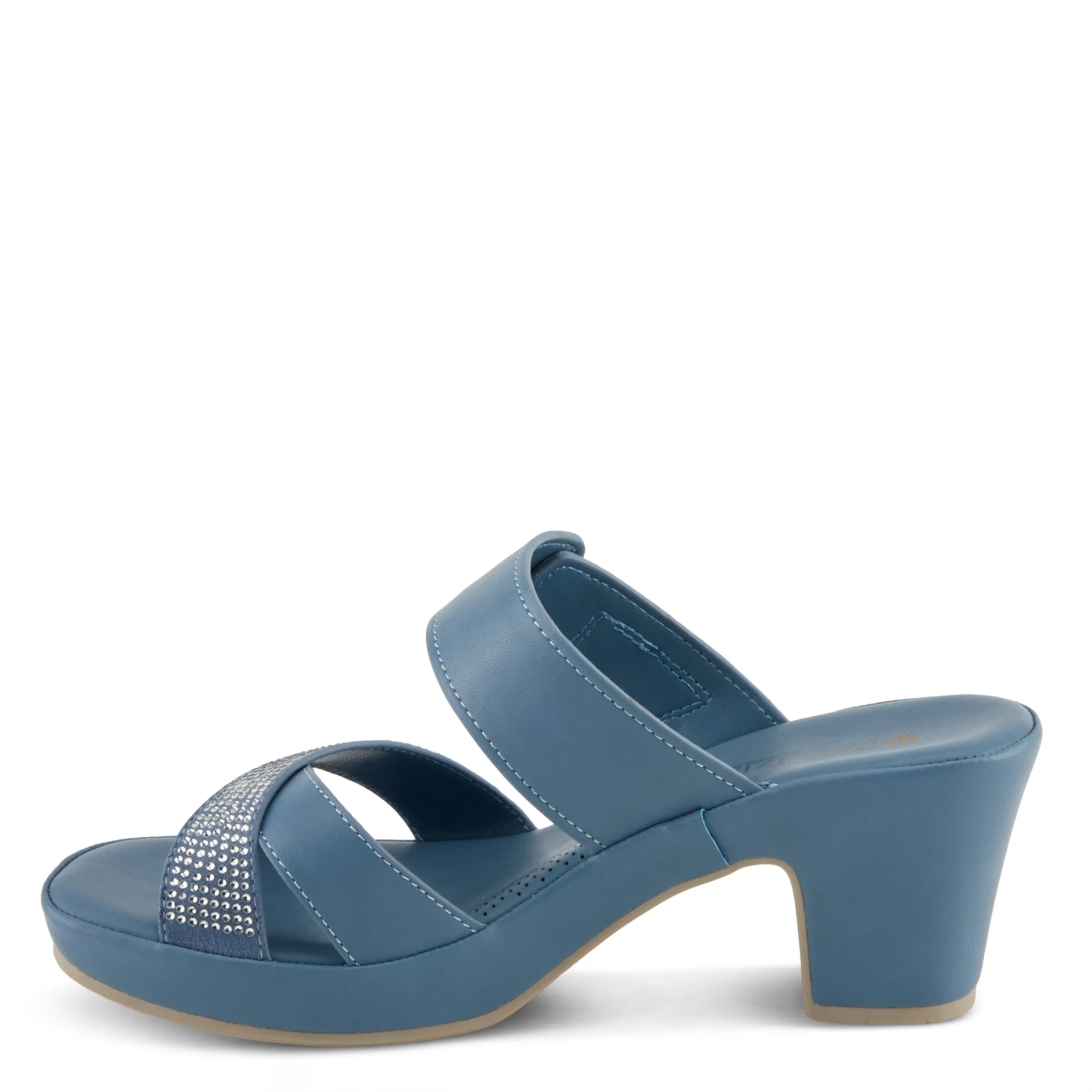 Spring Step Shoes Patrizia Scalan Women’s Vegan Leather Slide Sandals 2.75" Heel