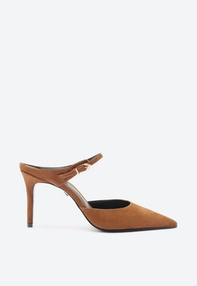 Durable Build Airport Travel Shock Resistant Laura Mid Stiletto Caramel Pump