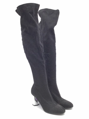 Quick Drying Mountain Climber Anti Odor Rural Traveler Boots Knee Heels By Yoki In Black, Size: 7.5