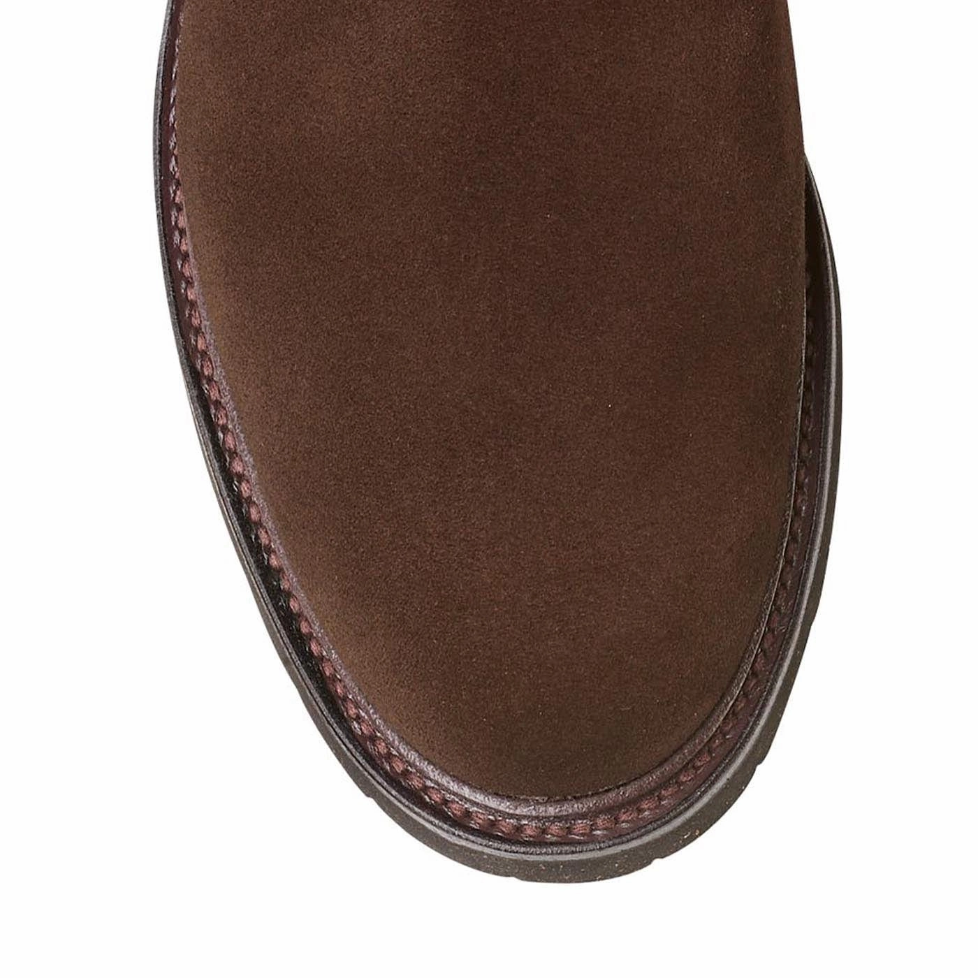 hypoallergenic Textured Grip Pattern Elgin Dark Brown Suede