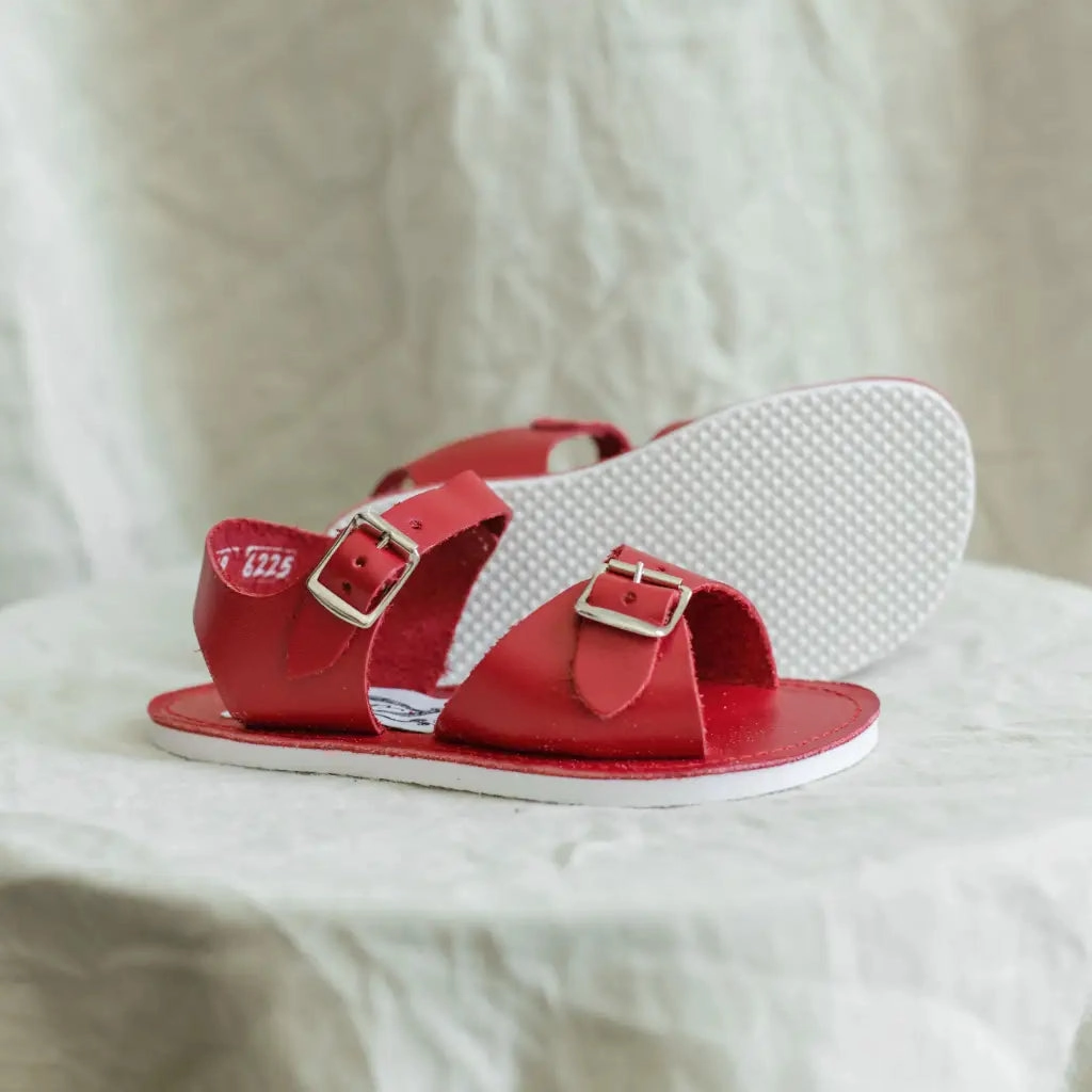 Stevie Sandal - Red Breathable Non Marking Outsole