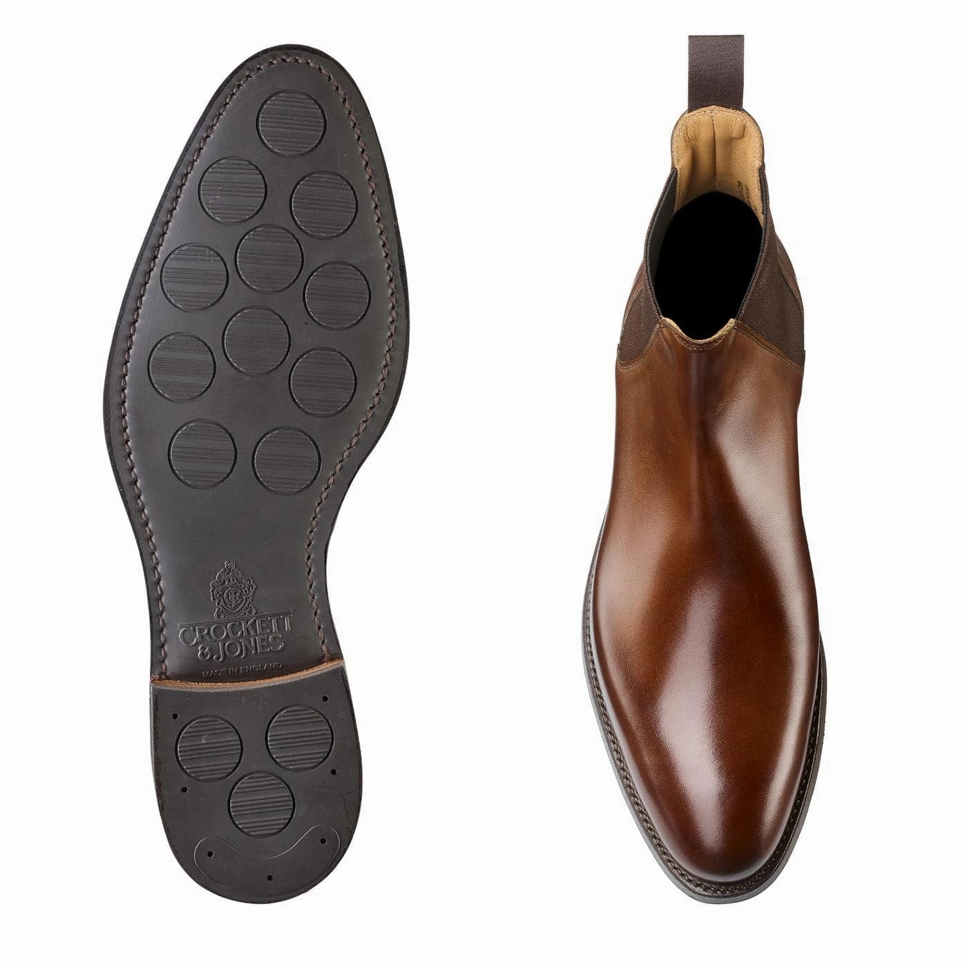 Minimal Profile Chelsea 8 Dark Brown Burnished Calf
