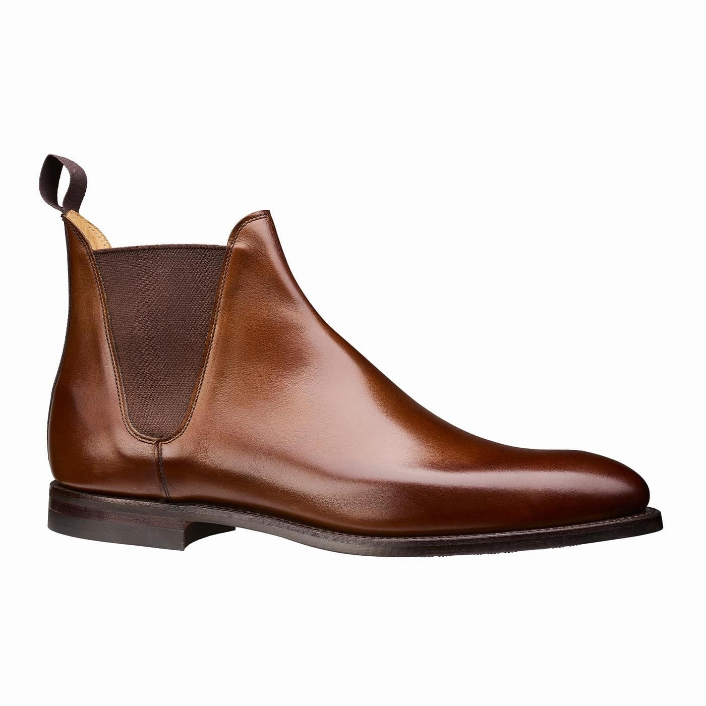 Chelsea 8 Dark Brown Burnished Calf Slip Resistant Rural Traveler Sleek Fit