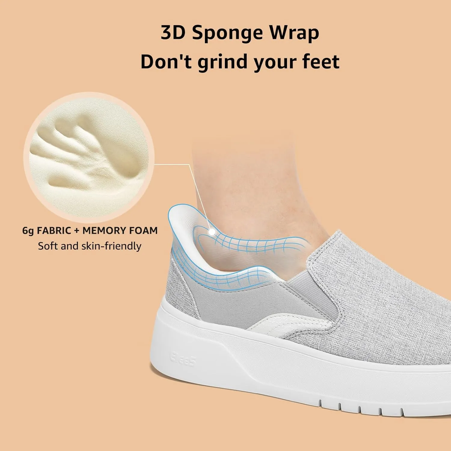 STQ Slip on Platform Sneakers for Womens Slip On Shoes Comfortable Casual Shoes