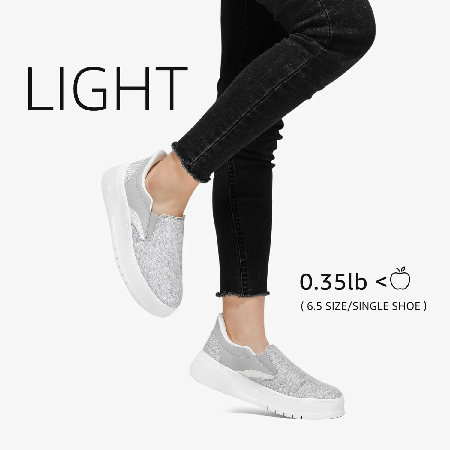 STQ Slip on Platform Sneakers for Womens Slip On Shoes Comfortable Casual Shoes