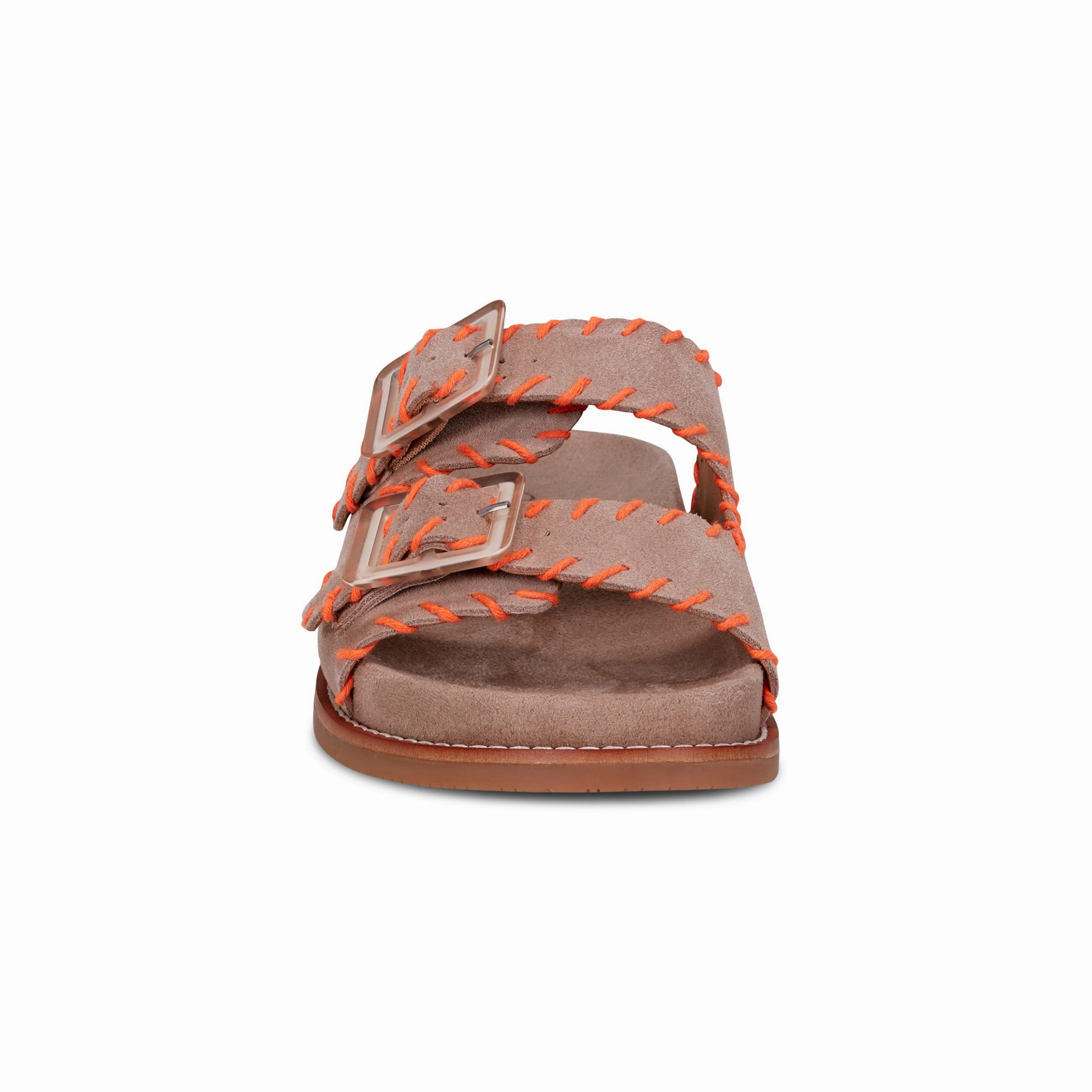 Ergonomic Footbed Molding Fausto Round Toe Casual Flat Strappy Sandals