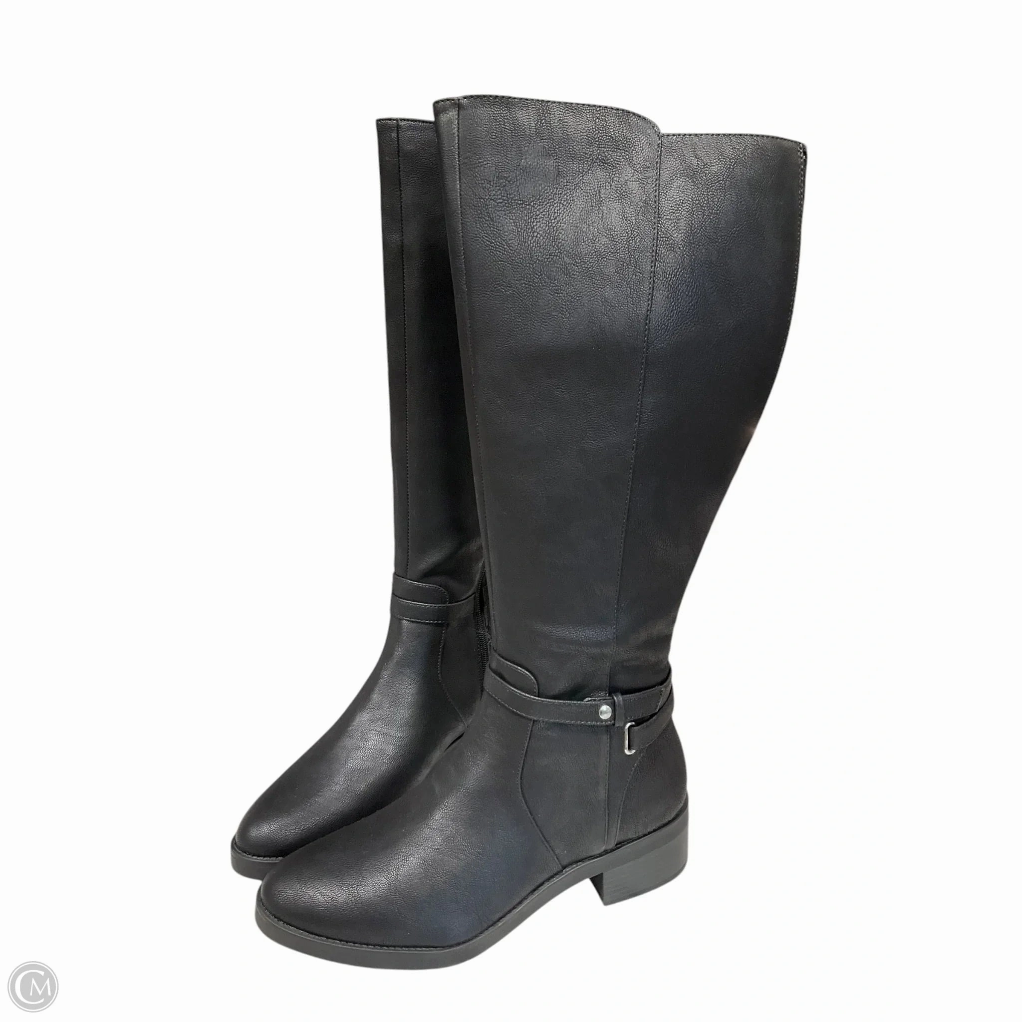 Stable Support Rough Terrain Boots Knee Flats By Life Stride In Black, Size: 11