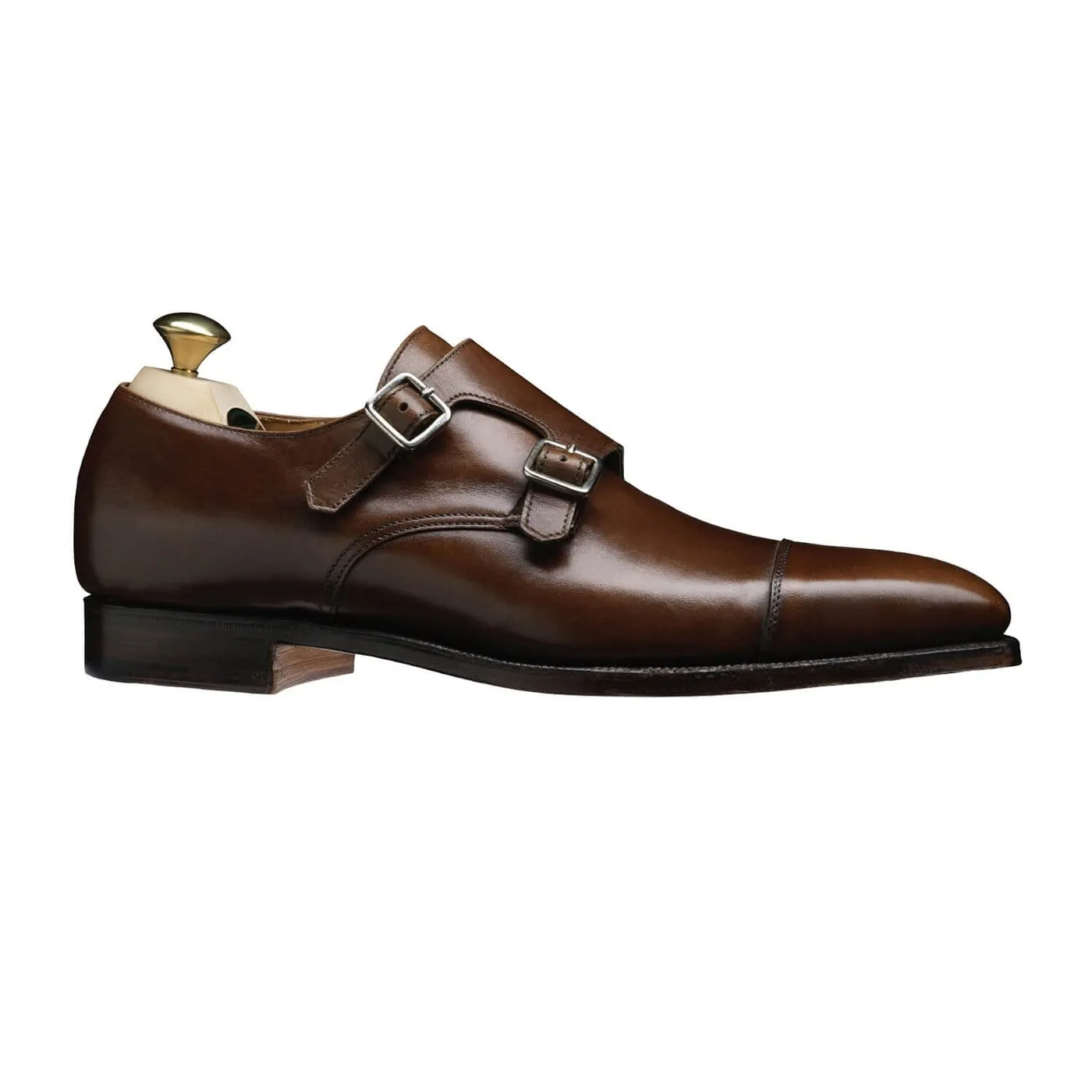 Lowndes Dark Brown Burnished Calf Couple Pair Breathable Airflow Channels