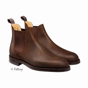 Chelsea 5 Dark Brown Rough-Out Suede (G Fitting) Kid Fun Flexible Outsole