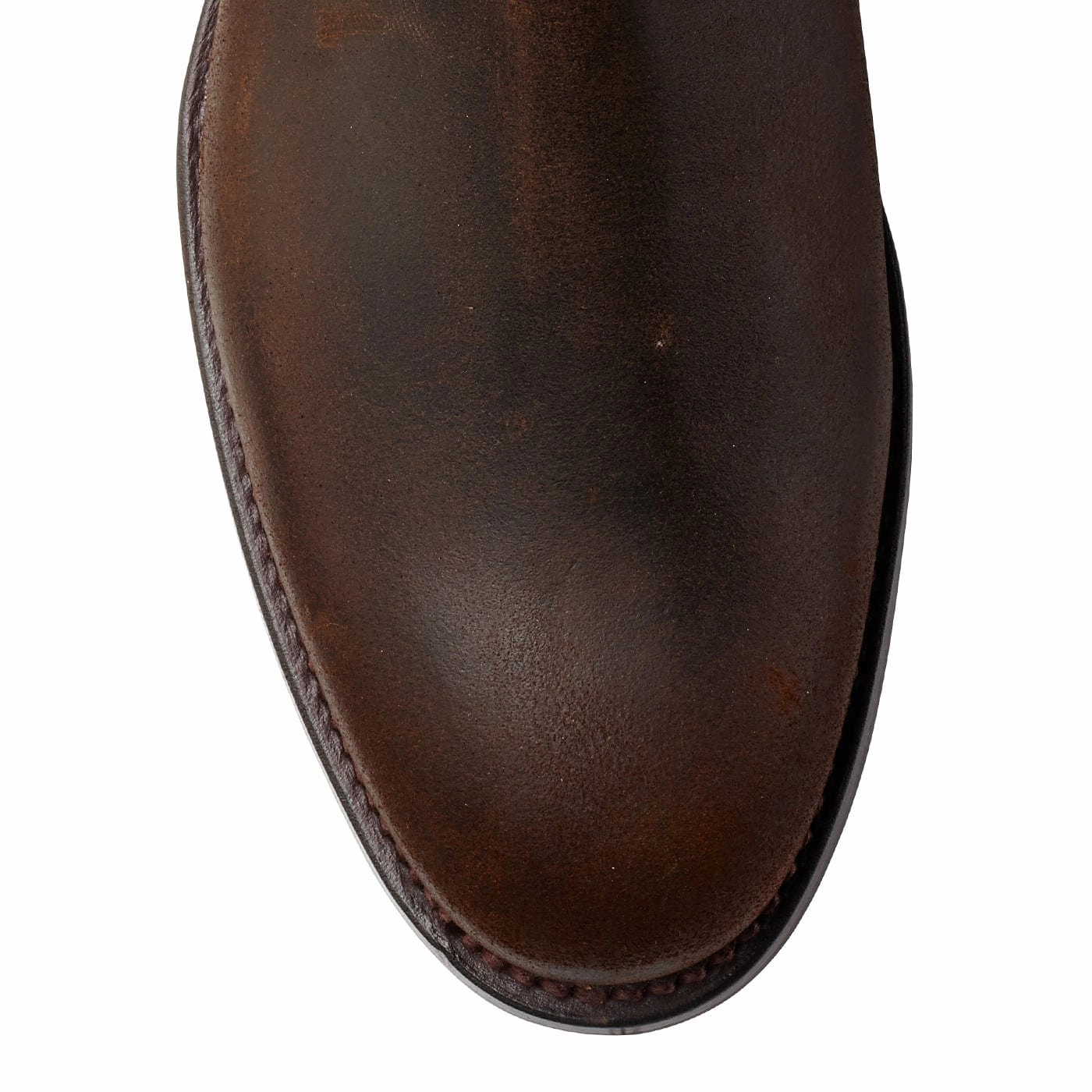 Grippy Outsole Weekend Wanderer Chelsea 5 Dark Brown Rough-Out Suede (G Fitting)