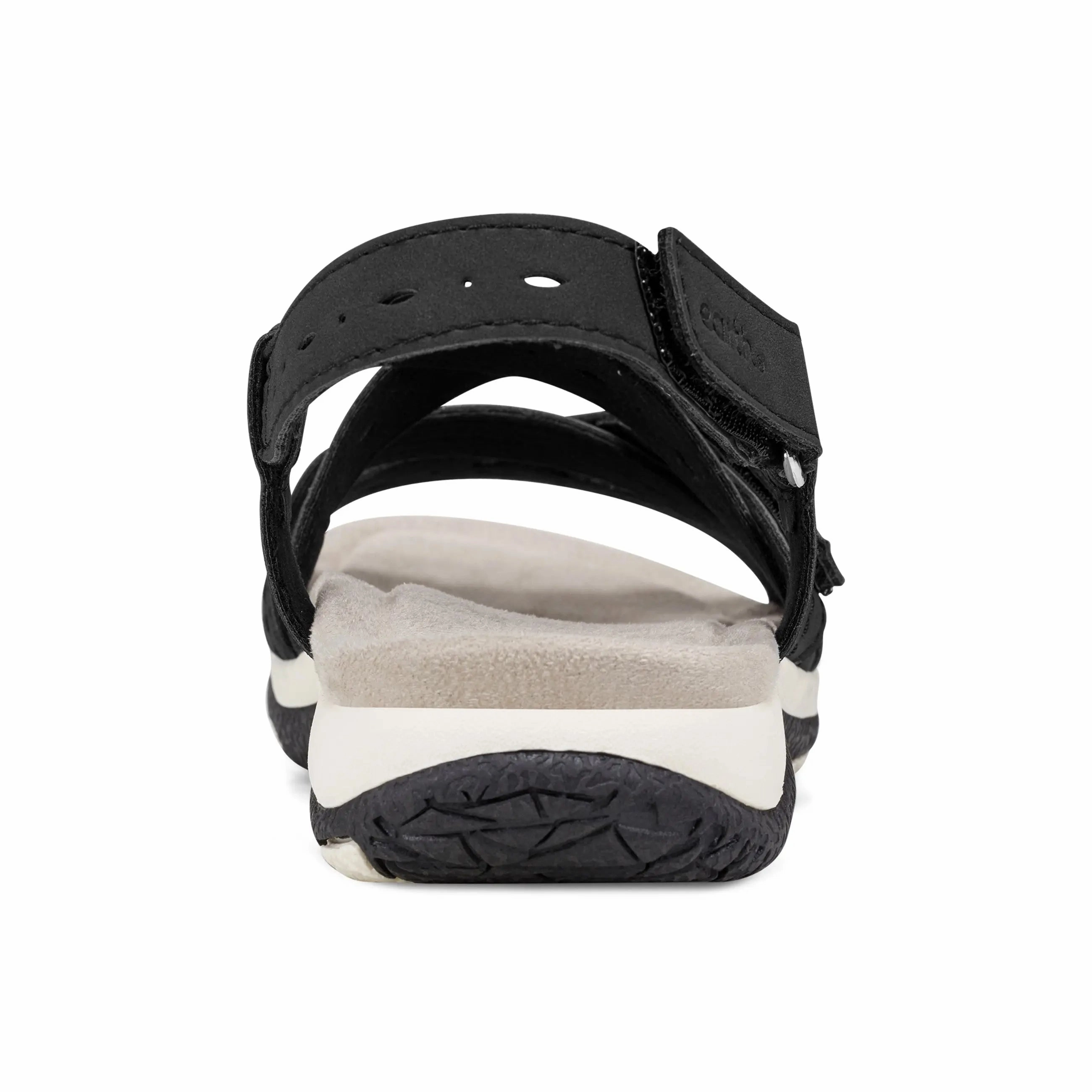 Samsin Round Toe Strappy Casual Flat Sandals Easy Travel Stylish Support