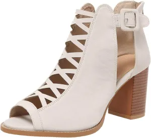Summer Versatile Sandals for Women Comfortable Stylish Cut Out Design Mesh Chunky Fall Boots for Women Knee High Heels