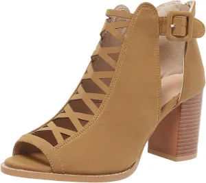 Summer Versatile Sandals for Women Comfortable Stylish Cut Out Design Mesh Chunky Fall Boots for Women Knee High Heels