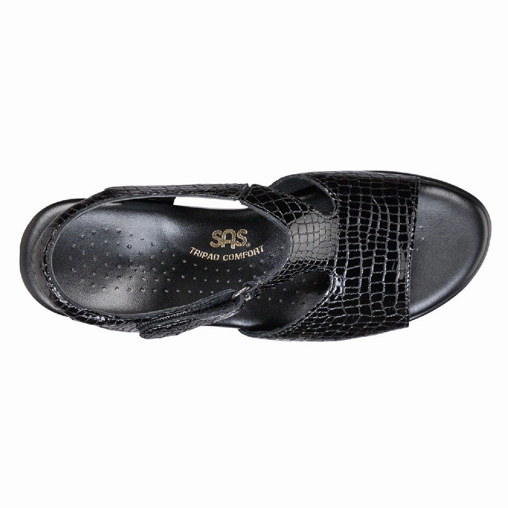 Retro Vibe Durable And Comfortable Suntimer - Black Croc