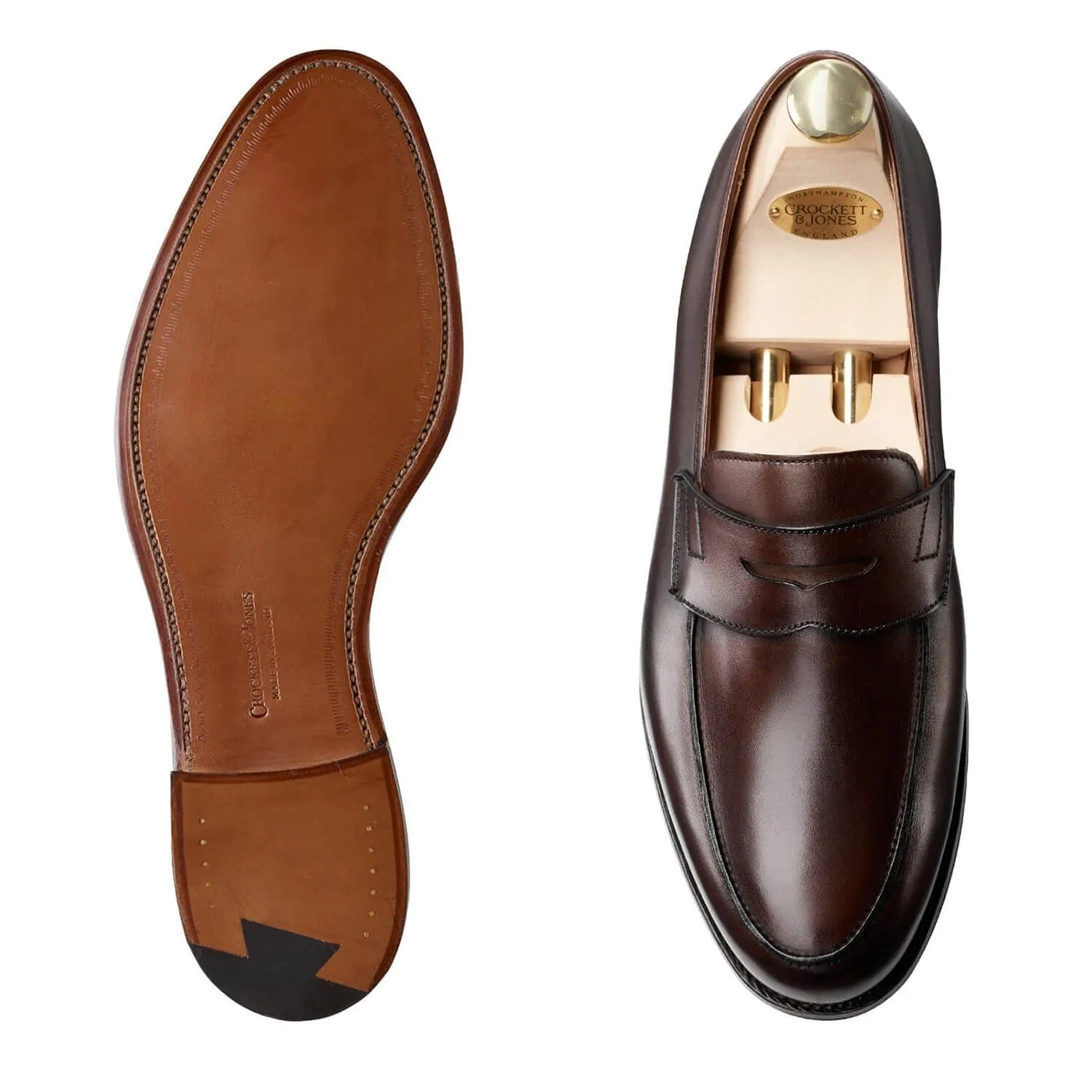 Grantham 2 Dark Brown Burnished Calf Skate Cool