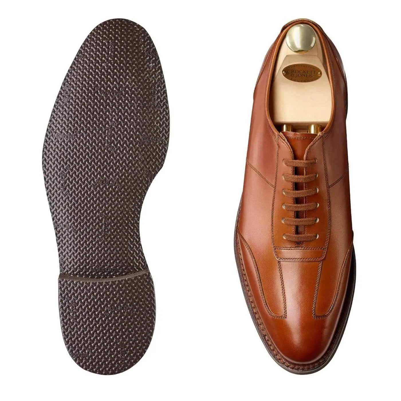 Yoga Base Gold Tone Truro Mahogany Burnished Calf