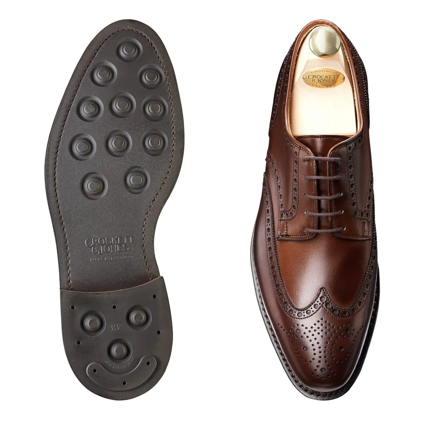 Foot Glow Breathable Upper Swansea Dark Brown Burnished Calf