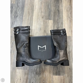 Boots Knee Heels By Marc Fisher In Brown, Size: 7.5 Smooth Texture Family Fit