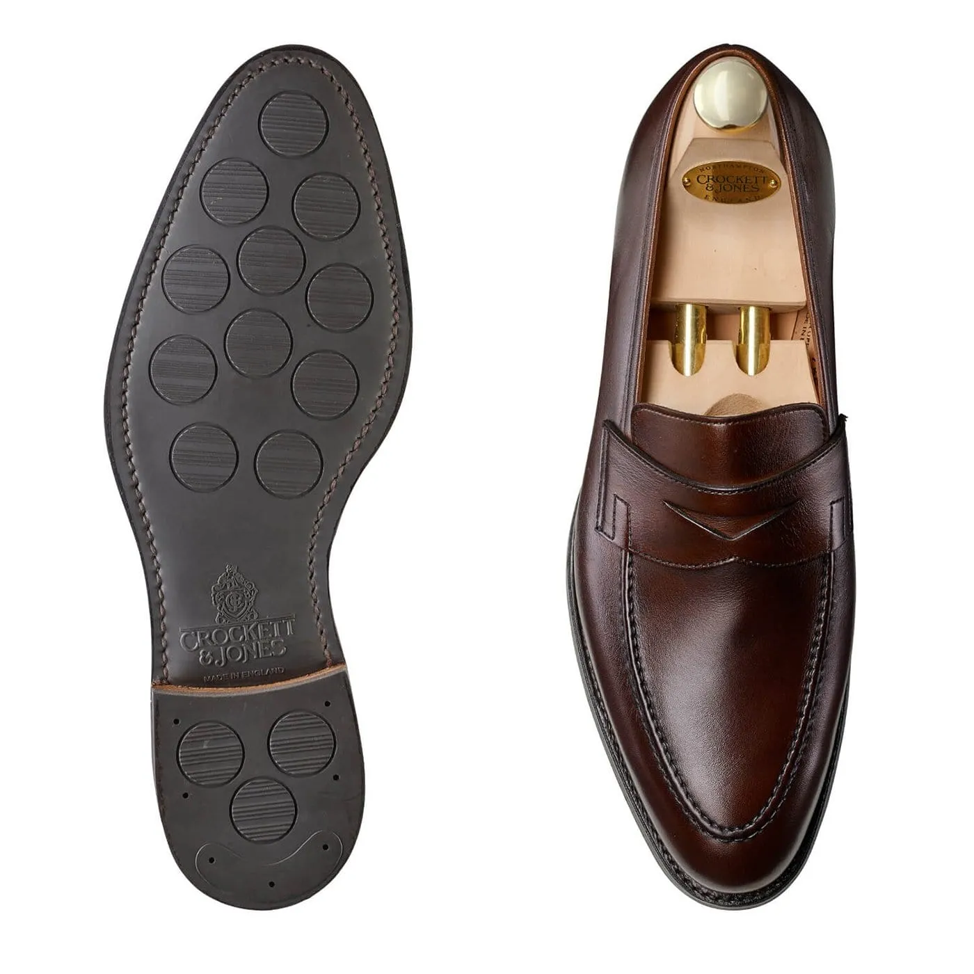 Sydney Dark Brown Burnished Calf (City Sole) Breathable Road Trip